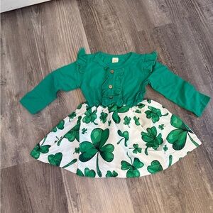 Green‎ Shamrock Dress for Kids
